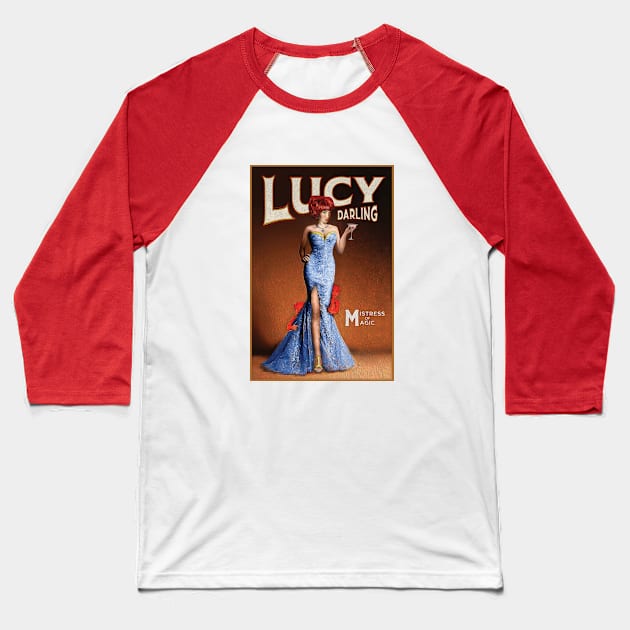 Lucy Darling, Golden Age of Magic Baseball T-Shirt by Carisa Hendrix